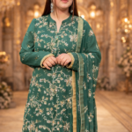 Emerald Blossom Festive Suit
